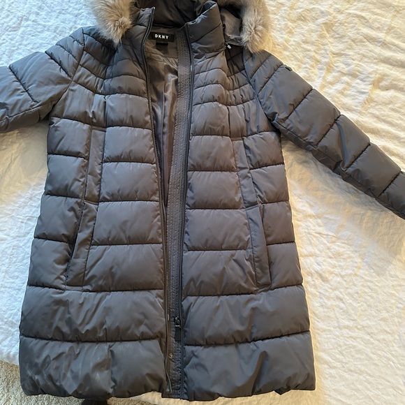 DKNY Long Puffer Coat - Picture 6 of 8